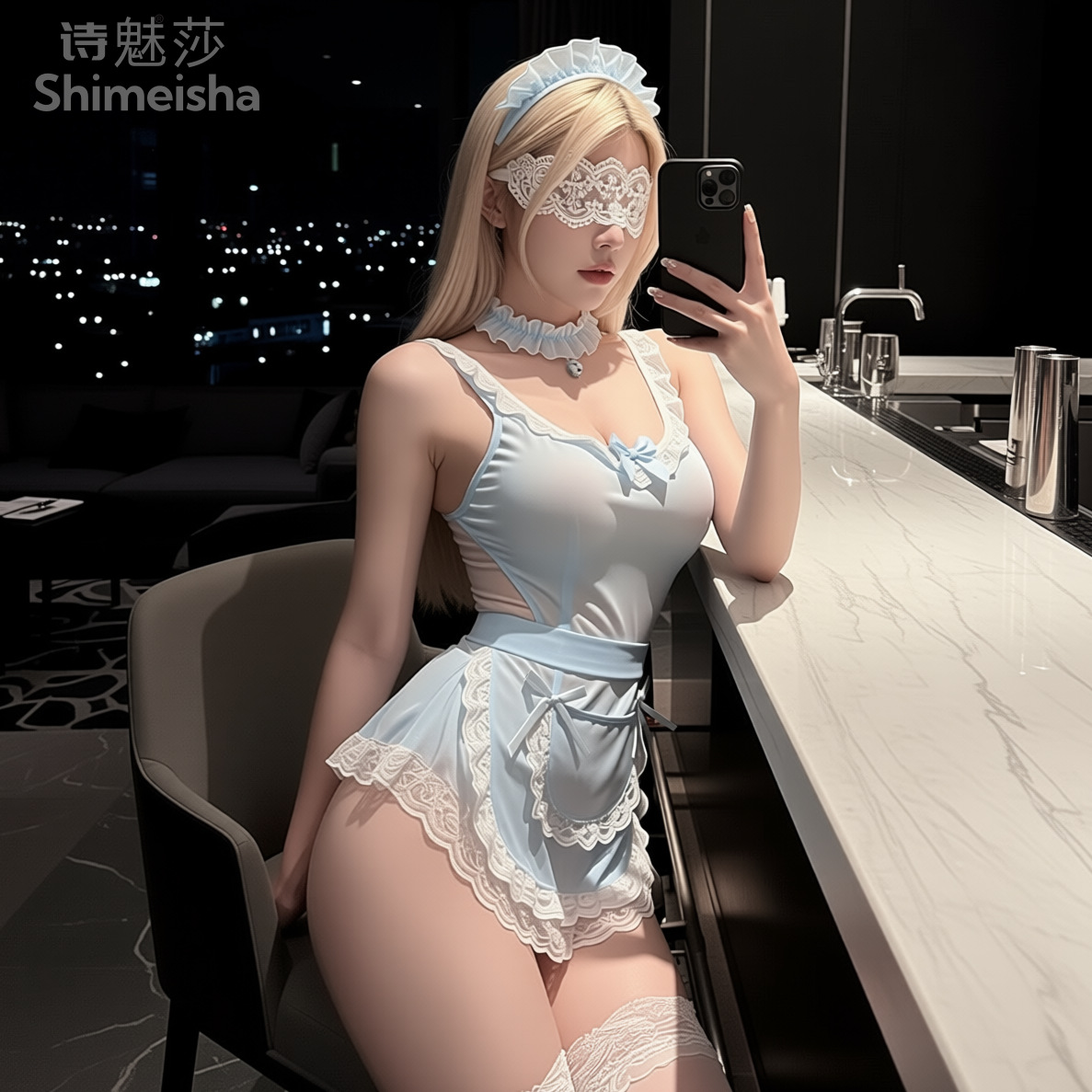jimiko For Blue White Lace Ted - Lace Teddy Lingerie 评论和价格